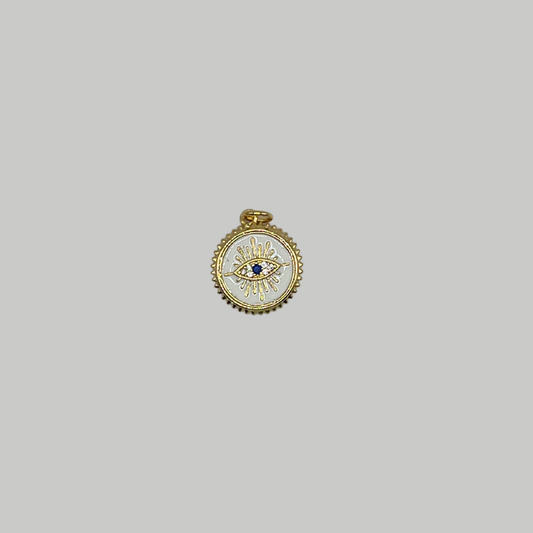 Evil Eye: White & Gold