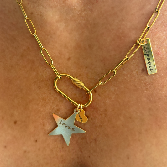 Affirmation Charms: Gold Star